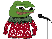 Pepe christmas sweater singing — Pepe meme