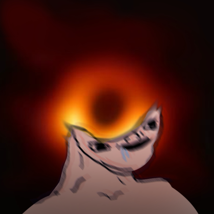 Brainlet actual black hole brain — Brainlet meme