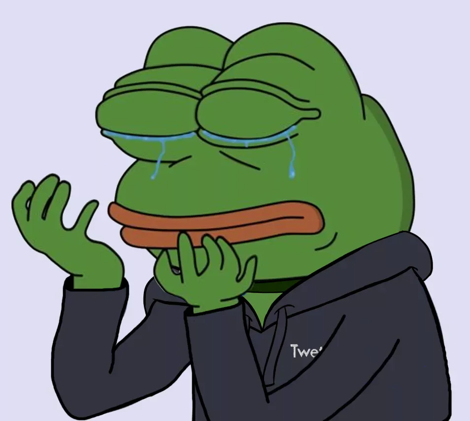Sad Pepe — Twetch meme