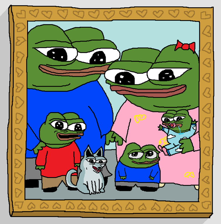 Pepe family picture — Pepe meme