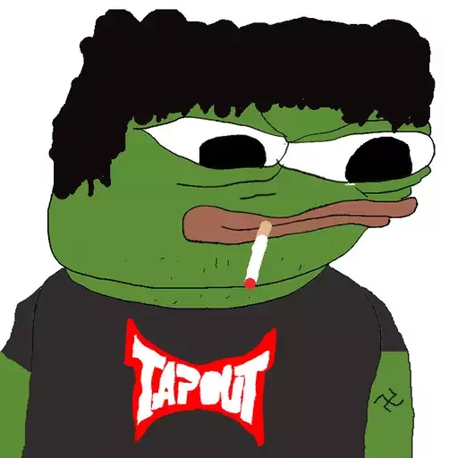 Tapout smoker Frog Friends sticker — Sticker Packs meme