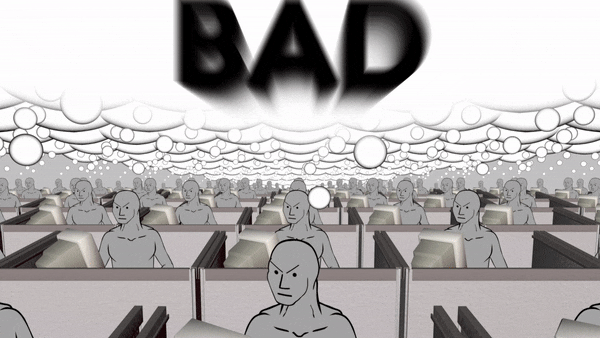 Wojak npc orange man bad — Wojak meme