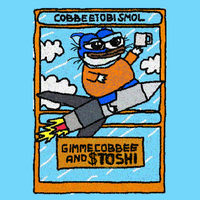 Toshi cat trading card — $TOSHI meme