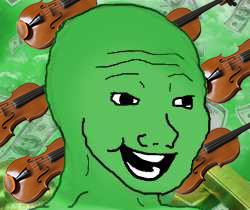 Green wojak violin background — Wojak meme