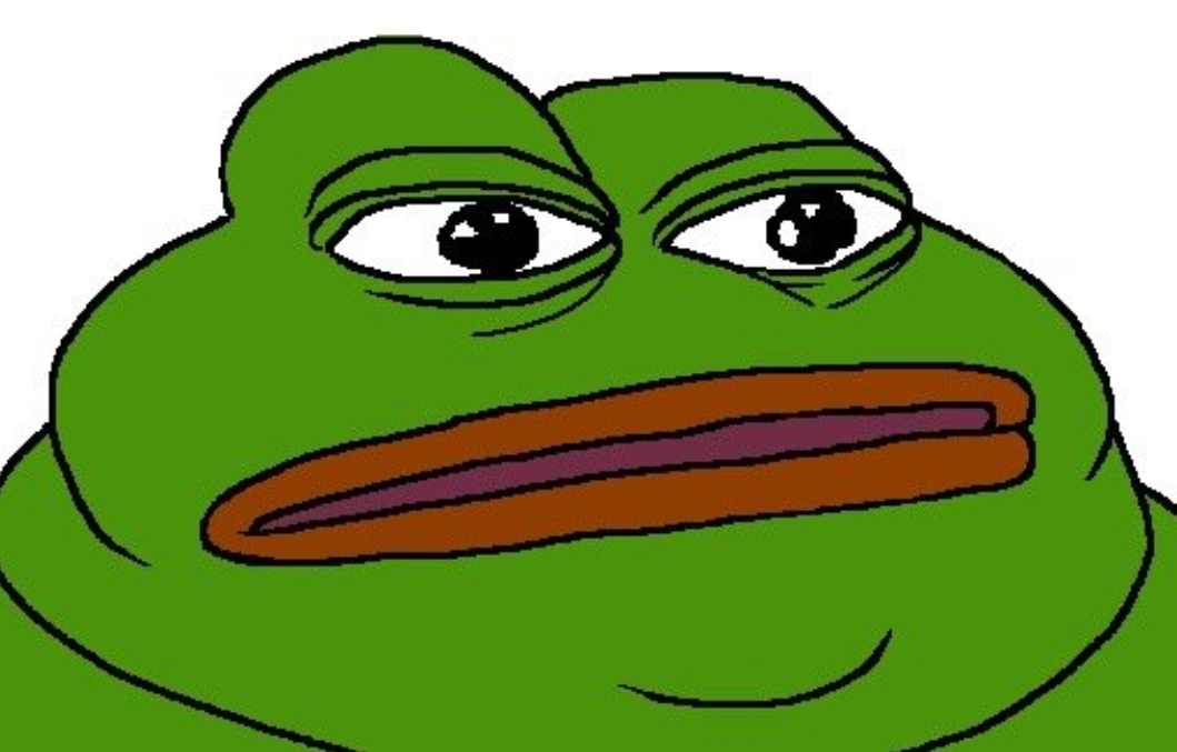 Pepe fat head mouth open — Pepe meme