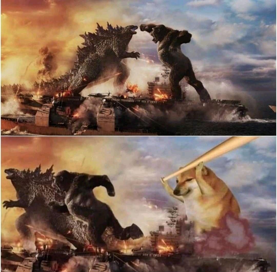 Kong Godzilla Doge meme template — Templates meme