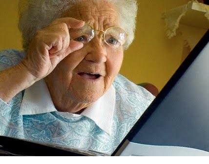 Old lady at computer meme template — Templates meme