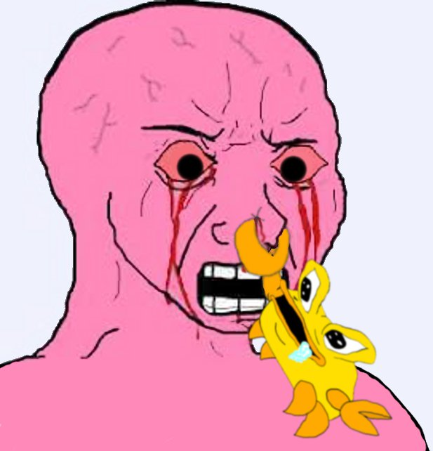 Pink wojak snib nose — Wojak meme