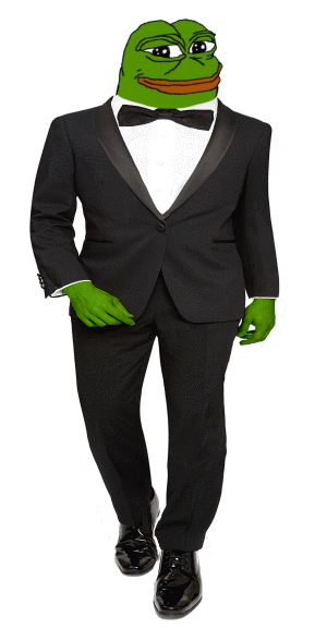 Pepe walking suit — Pepe meme