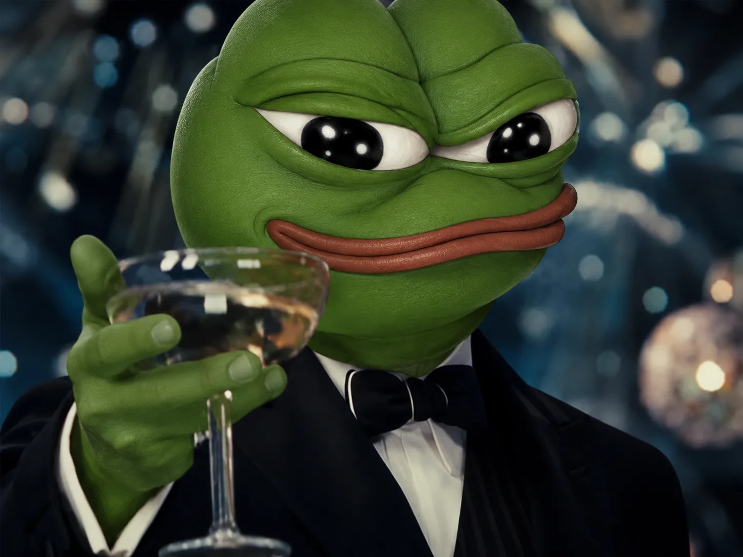 Leonardo Di Peprio Raising Glass — Pepe meme