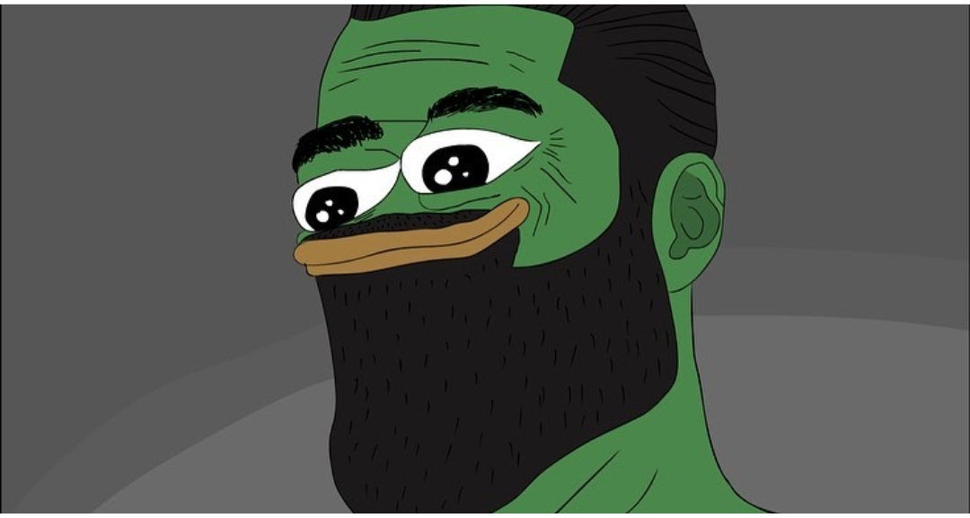 Pepe chad full beard — Pepe meme