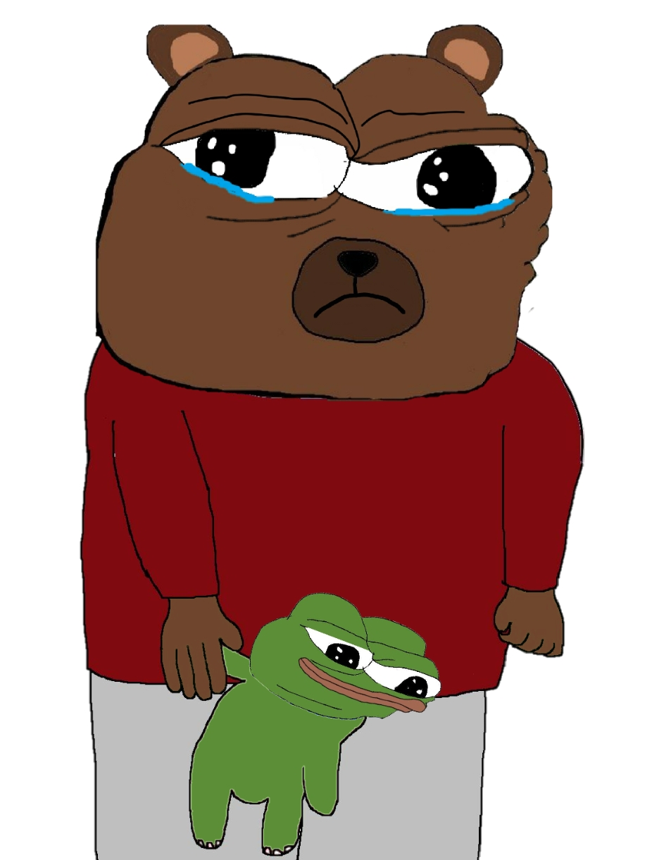 Pepe puppet held by bobo — Pepe meme