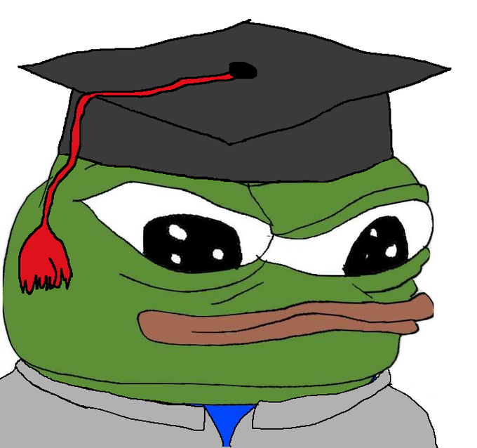 Pepe graduation cap — Pepe meme