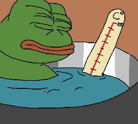 Pepe boiling water thermometer — Pepe meme