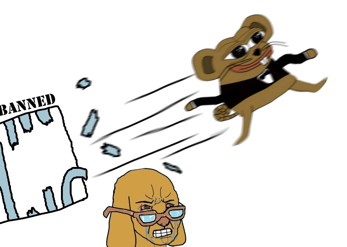 Wojak jannies mad pepe mouse breaks out — Wojak meme