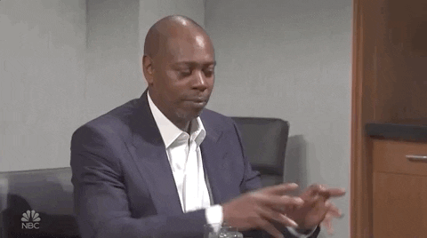 Dave Chapelle Breaking Character — Reaction meme