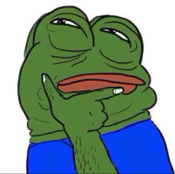 Pepe thinks dark version — Pepe meme