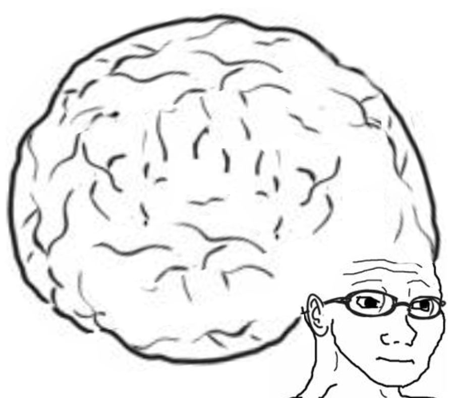 Wojak with bigger brain — Wojak meme