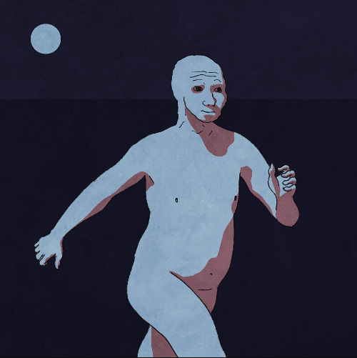 Wojak running nude — Wojak meme
