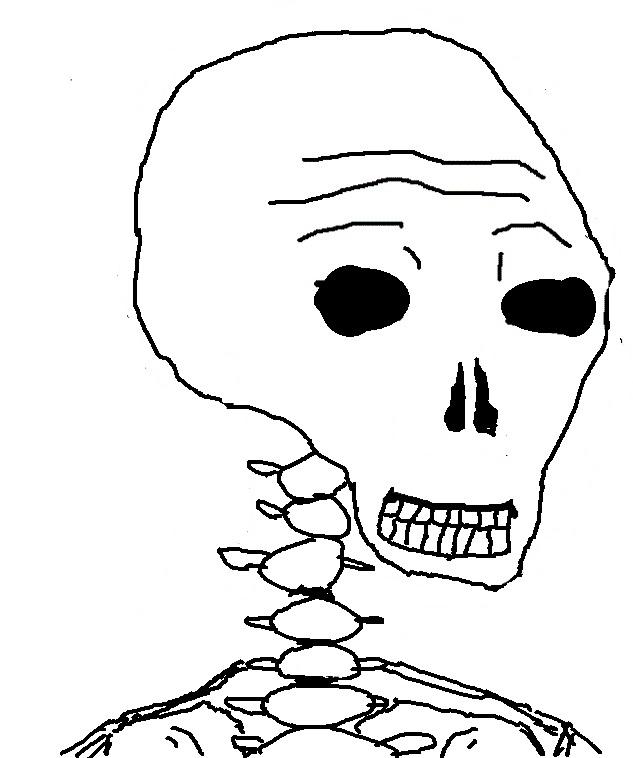 Wojak skeleton — Wojak meme