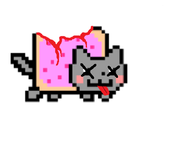 Nyan cat dead — Reaction meme