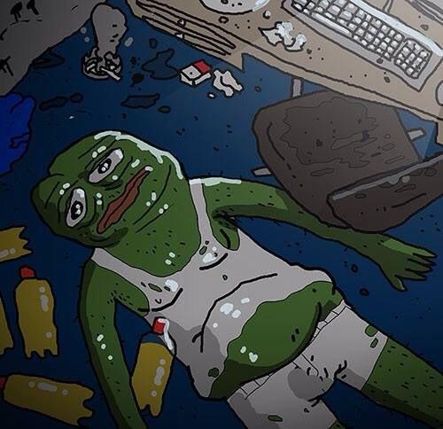 Pepe depressed room — Pepe meme