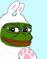 Pepe wearing bunny suit — Pepe meme
