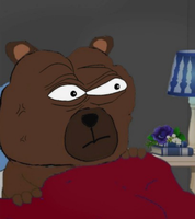 Bobo angry bed closeup — Bobo meme