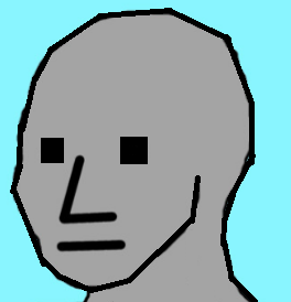 Wojak npc square eyes — Wojak meme
