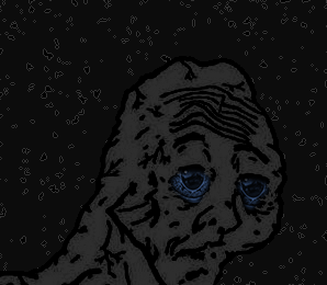 Dark wojak wrinkled blue eyes — Wojak meme