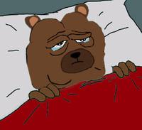 Bobo under sheets crying bed — Bobo meme