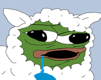 Pepe in sheep costume stupid — Pepe meme