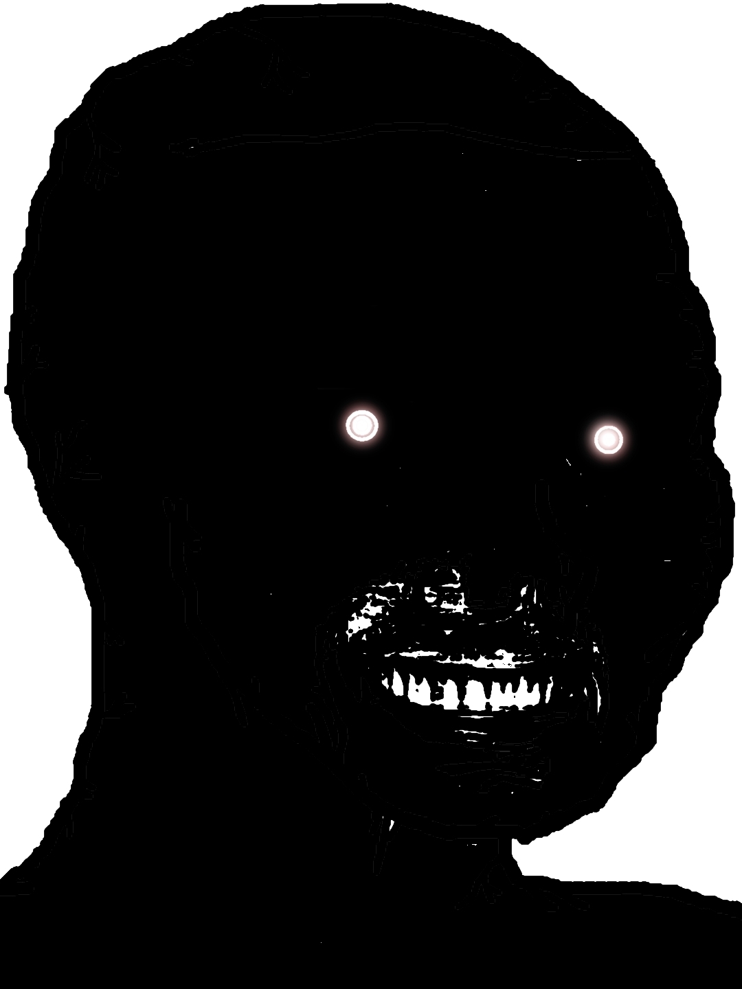 Black wojak pitch black — Wojak meme