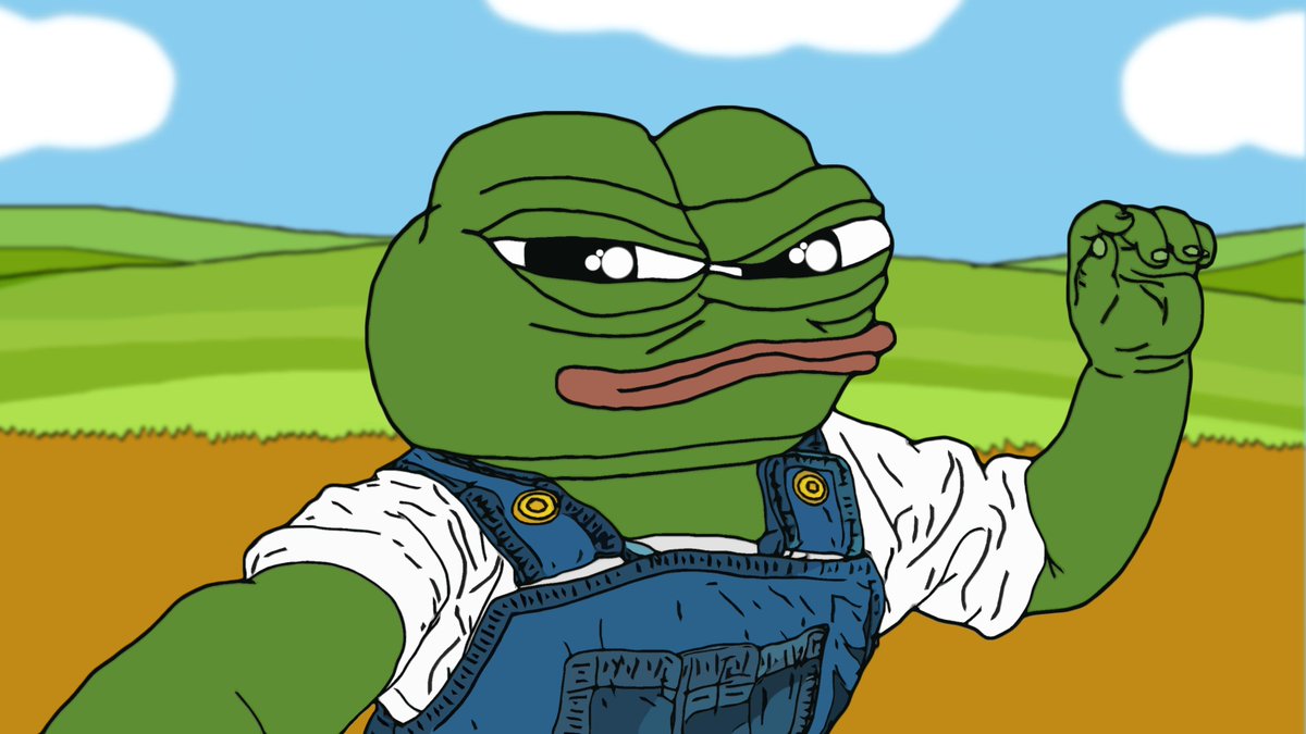 Pepe farmer winding up punch — Pepe meme
