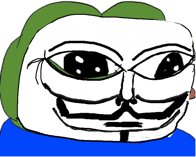 Pepe guy fawkes mask — Pepe meme