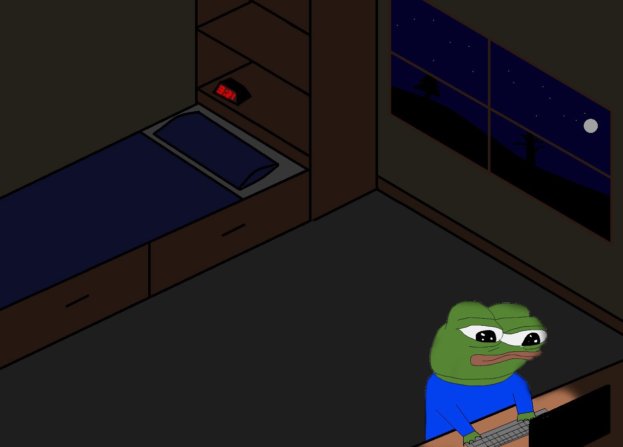 Pepe dorm room — Pepe meme