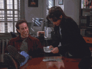 Seinfeld Getting Paid — Reaction meme