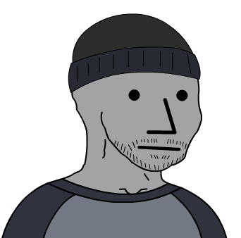 Wojak npc beanie plain shirt — Wojak meme