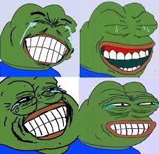Pepe laughing 4 panel — Pepe meme