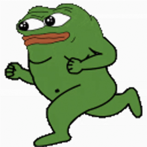 Pepe running — Pepe meme