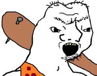 Grug soy boy open mouth — Grug meme