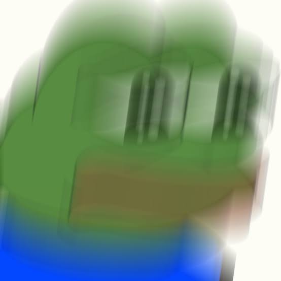 Pepe scared blurry face — Pepe meme