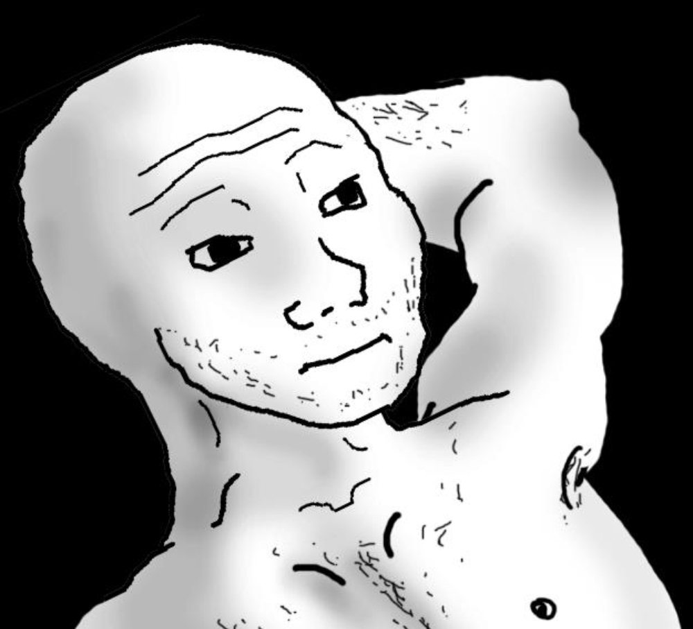 Wojak just thinking — Wojak meme