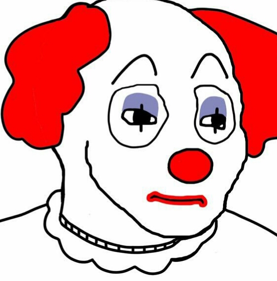 Wojak clown makeup — Wojak meme