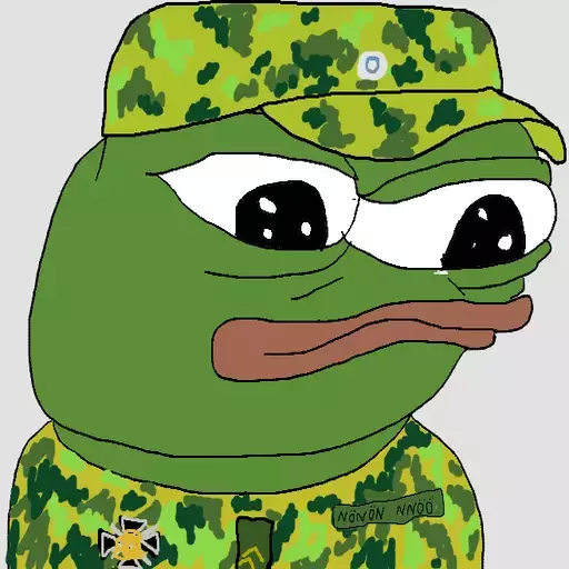 Military uniform Frog Friends sticker — Sticker Packs meme