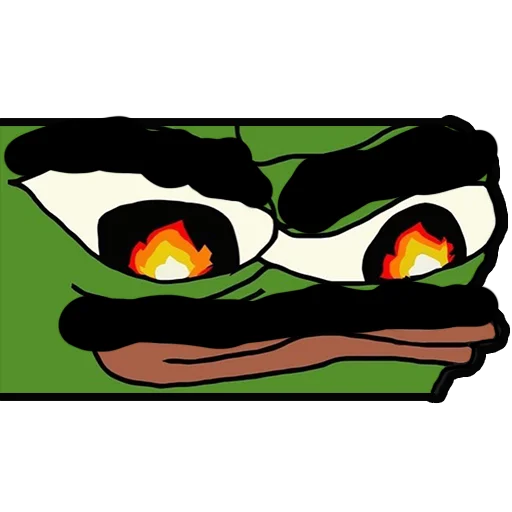 Fire eyes Jeet Degen sticker — Sticker Packs meme