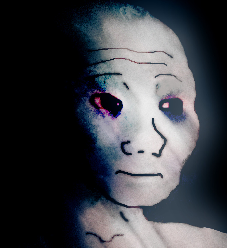 Wojak smeared abstract portrait — Wojak meme