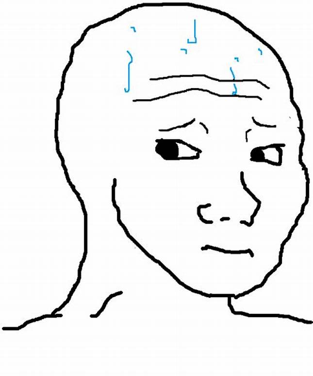 Wojak nervous — Wojak meme