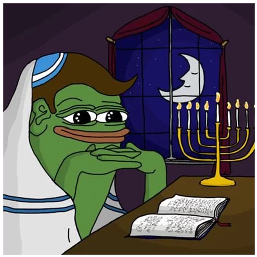 Jewish prayer Groyper sticker — Sticker Packs meme