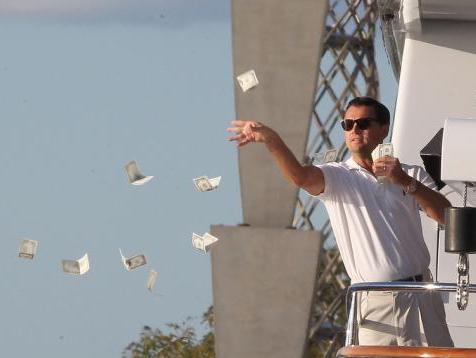 Leonardo DiCaprio throwing Money meme template — Templates meme